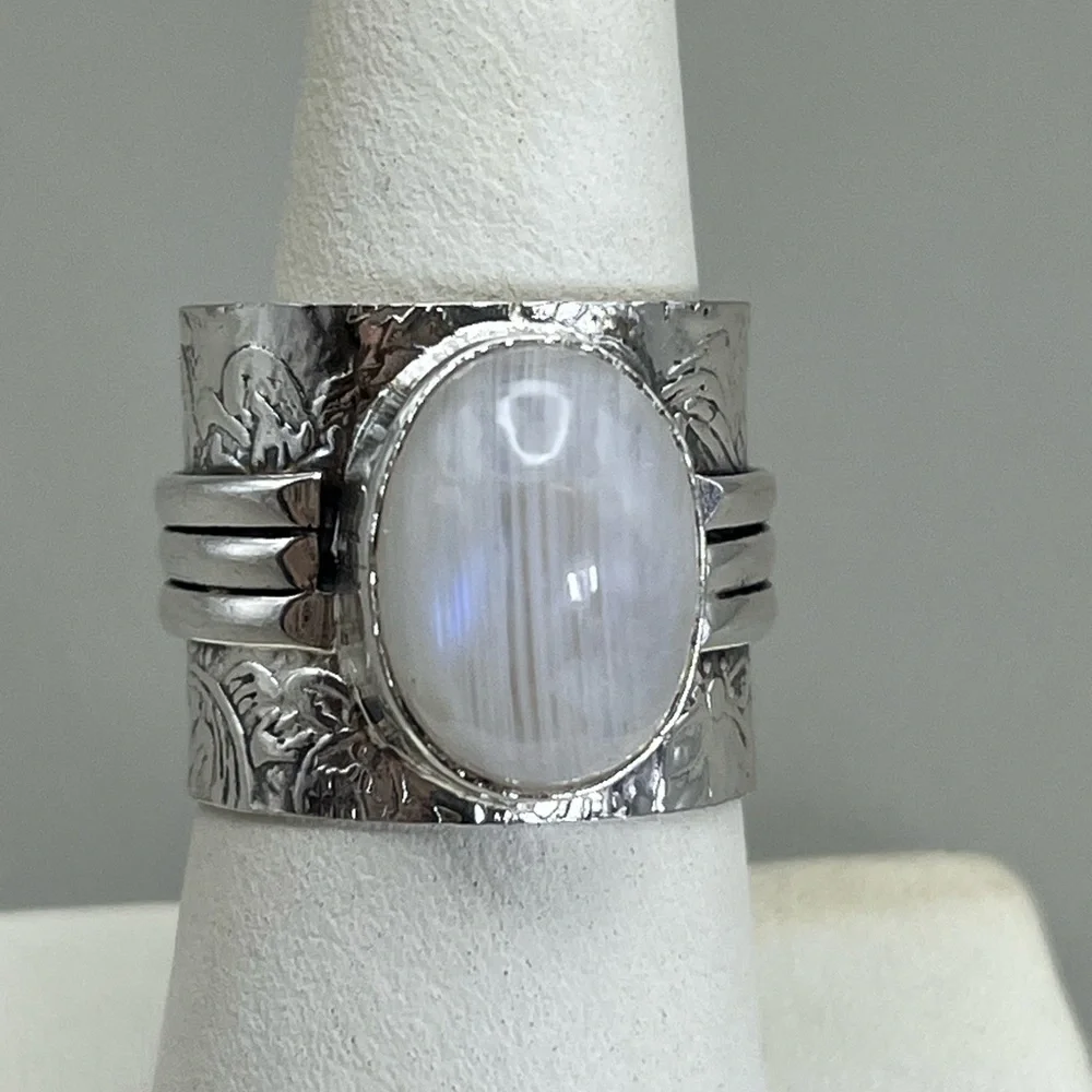 Sterling Silver Moonstone Ring